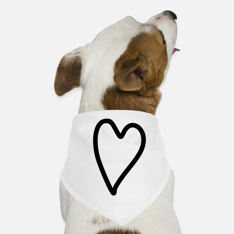 Heart Simple Dog Bandana