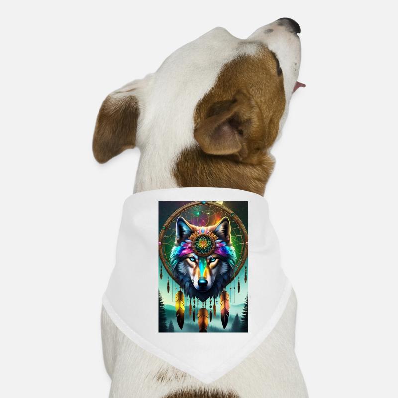 Le loup à vos côtés Bandana pour chien