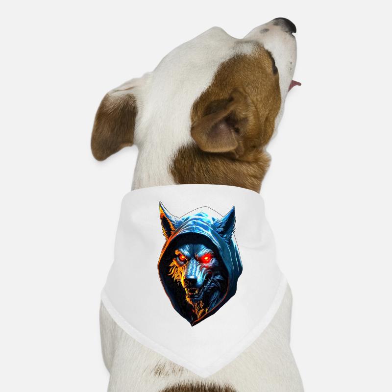 Werwolf - Hunde-Bandana - Weiß