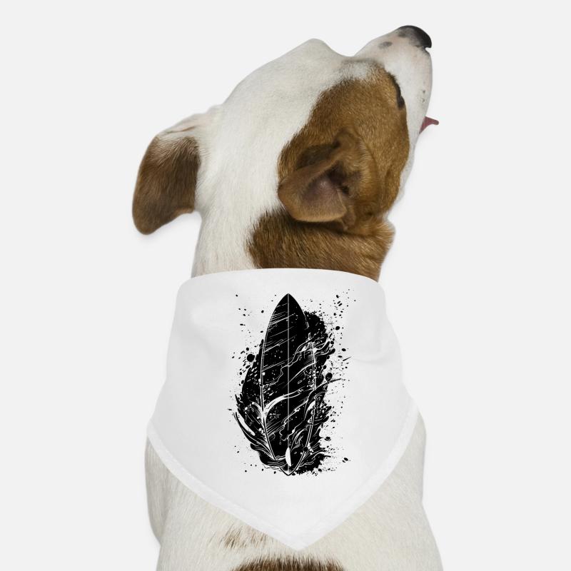Surfboard Graffiti Dog Bandana
