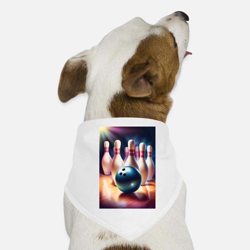 Awesome bowling fathers day gift Dog Bandana
