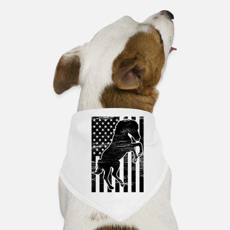 Chevaucher le drapeau des États-Unis Bandana pour chien