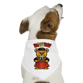 Spanischer Teddybär - Spanischer Humor - Hunde-Bandana - Weiß - Vorne