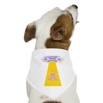 Pavian Primat Affe Affen Baboon - Hunde-Bandana - Weiß - Vorne