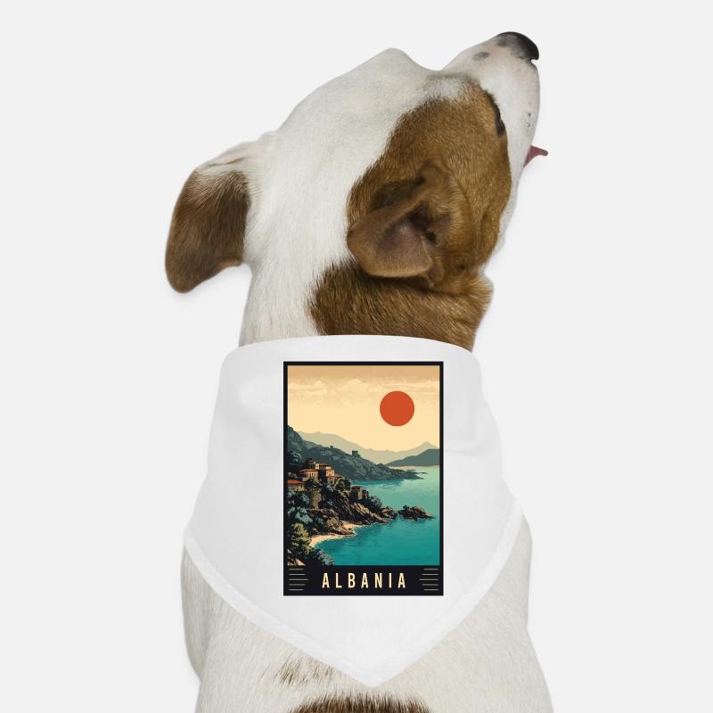 Erleben Sie Beach Mountains und die Geschichte Albaniens Hunde-Bandana