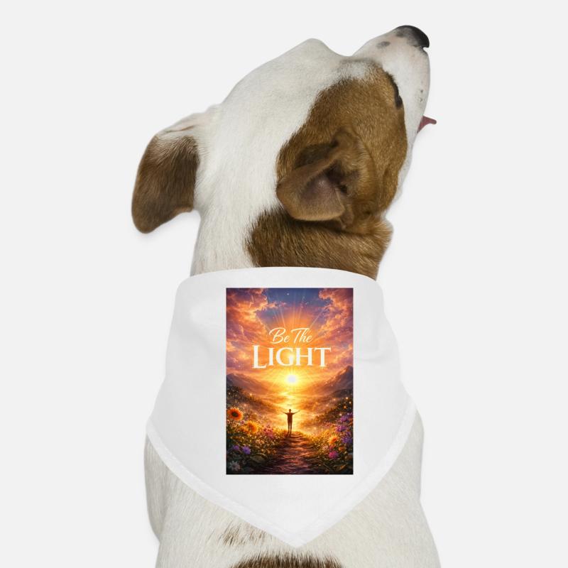 Be the light at sunrise Dog Bandana