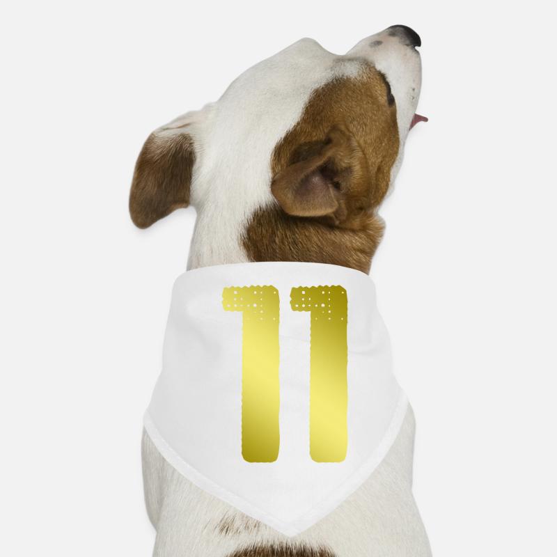 11 Maillot numéro Bandana pour chien