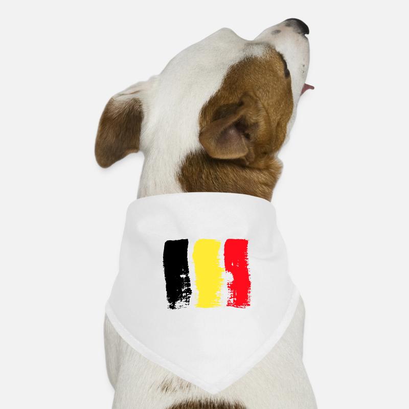 Drapeau de la Belgique Drapeau belge vintage Look usé Bandana pour chien