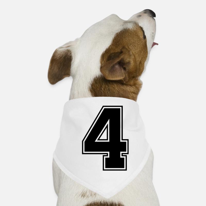 4 Number jersey Dog Bandana