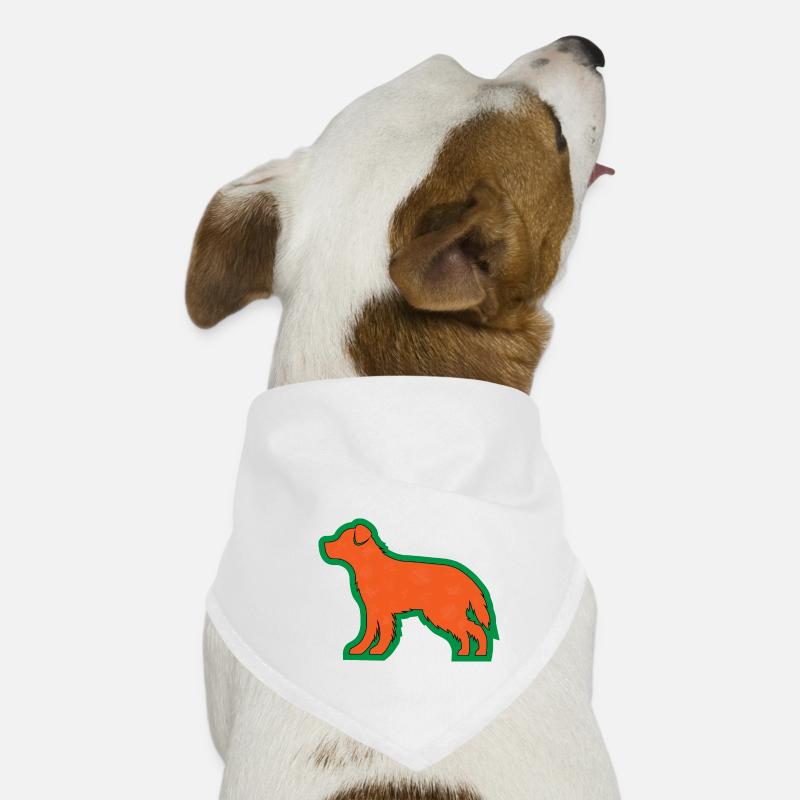 Retriever mit Blättern Hunde-Bandana