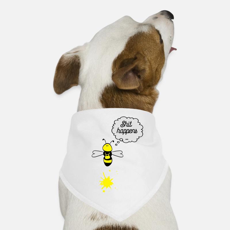 Shit happens bee Bandana pour chien