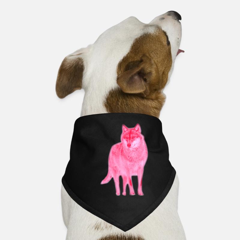 wolf canis lupus wulf alphatier pink Hunde-Bandana