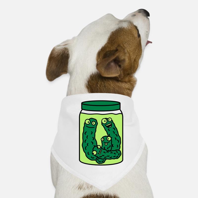 Funny Cucumber Preserving Jar Dog Bandana