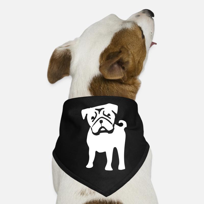 mops Hunde-Bandana