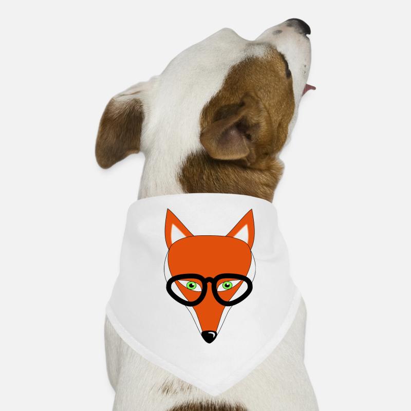 fuchs mit brille geschenk Hunde-Bandana