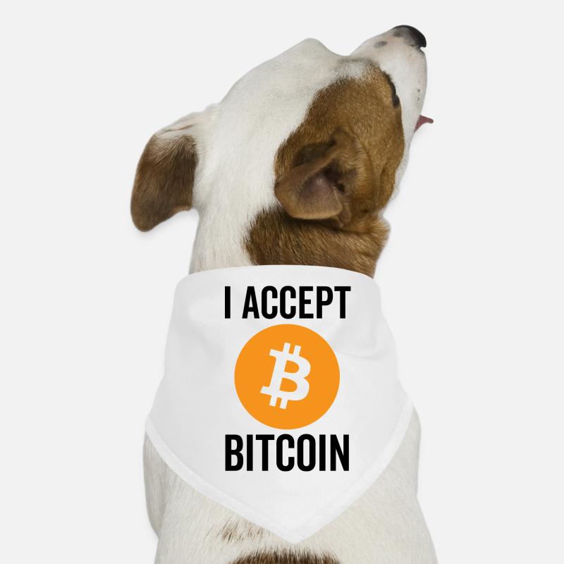 I Accept Bitcoin Dog Bandana