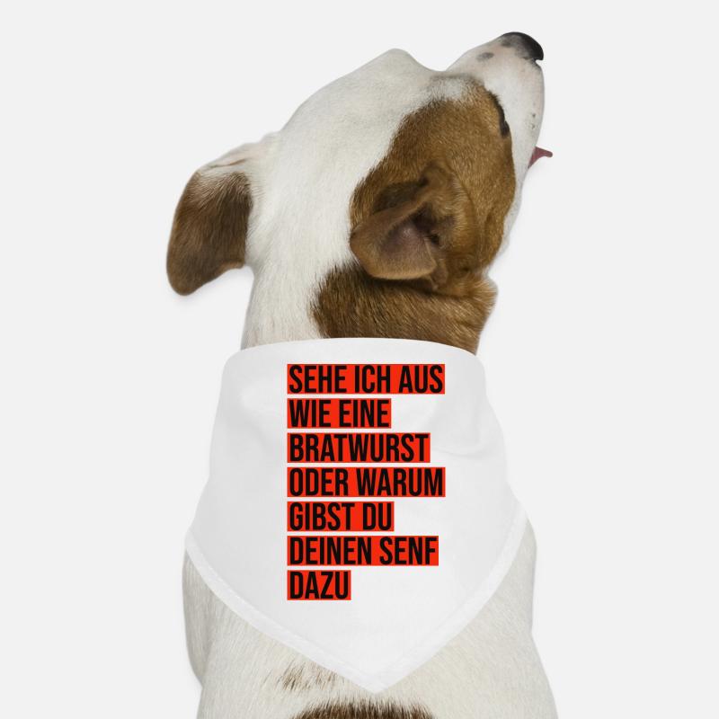 Bratwurst Senf Hunde-Bandana