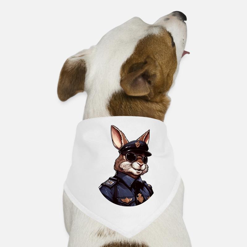 Hasen Polizei Hunde-Bandana