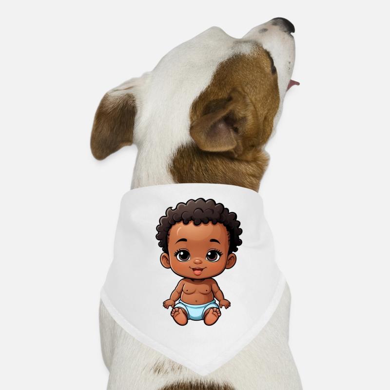 Bébé de dessin animé mignon et heureux Bandana pour chien