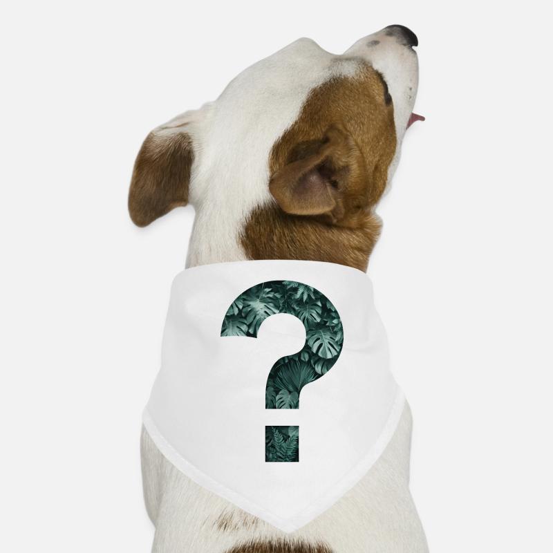 Tropics Plants Question Mark Jungle Monstera Dog Bandana