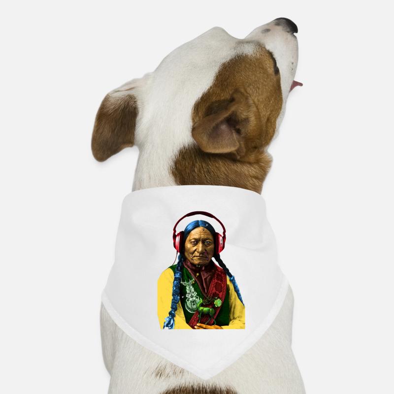 Sitzender Bulle Hunde-Bandana