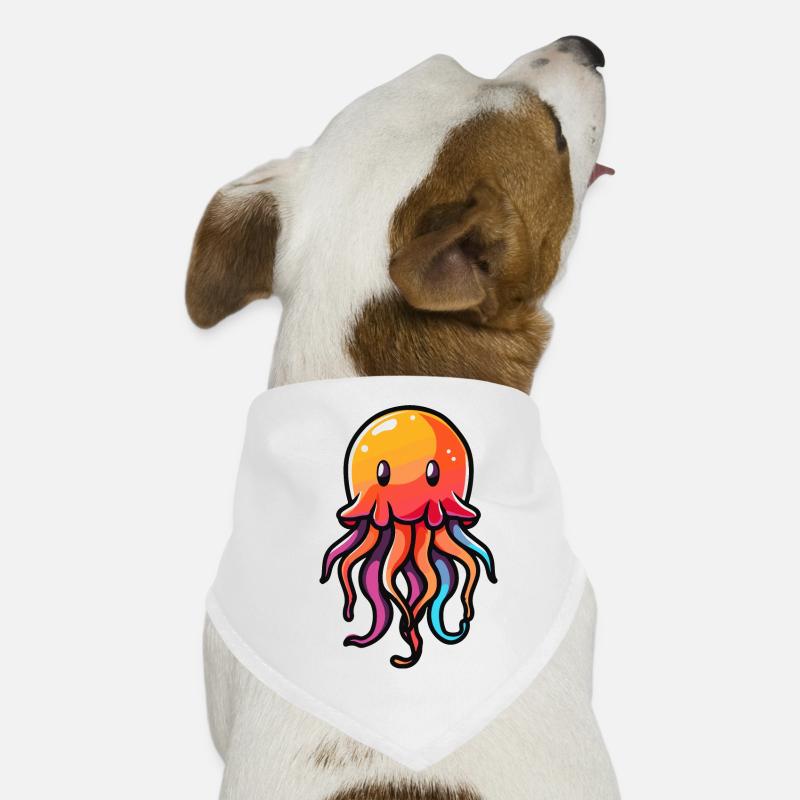 Bande dessinée méduse Bandana pour chien
