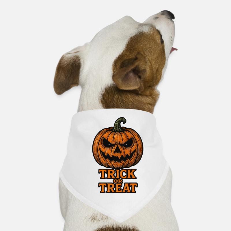 Halloween Kürbis - Süßes oder Saures Hunde-Bandana