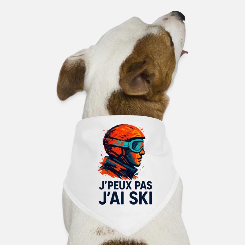 J'peux pas j'ai ski Bandana pour chien