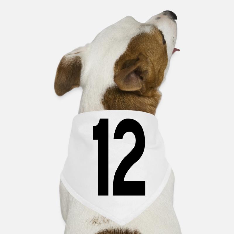 12 Nummern Hunde-Bandana