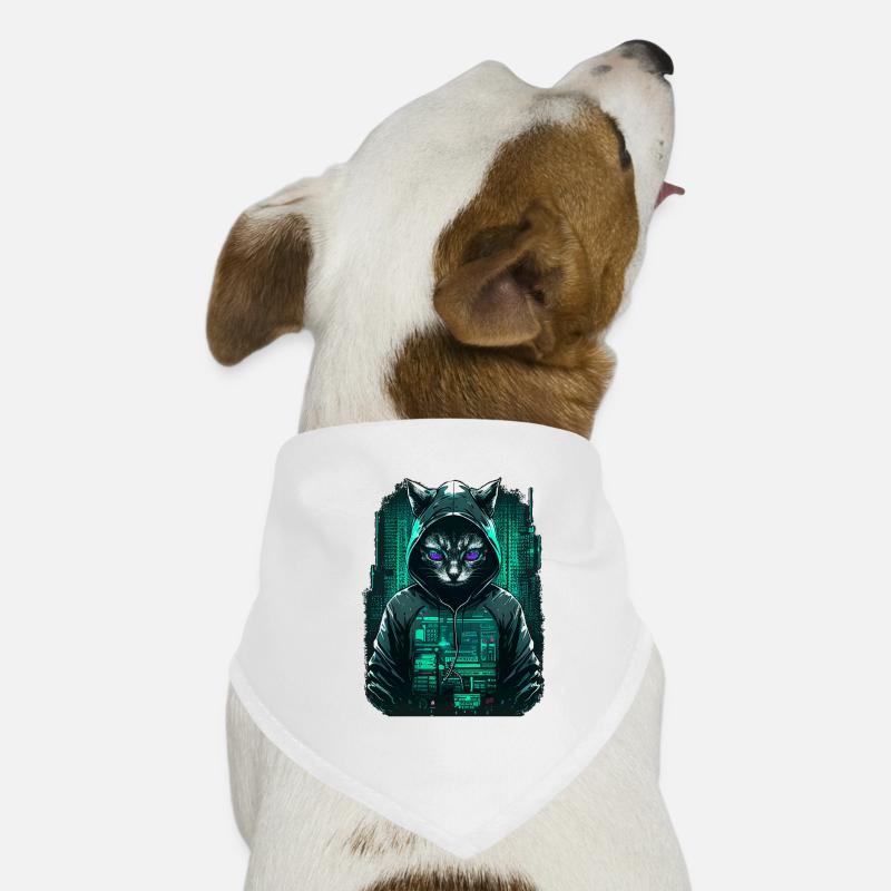 Chat cyber-pirate Bandana pour chien