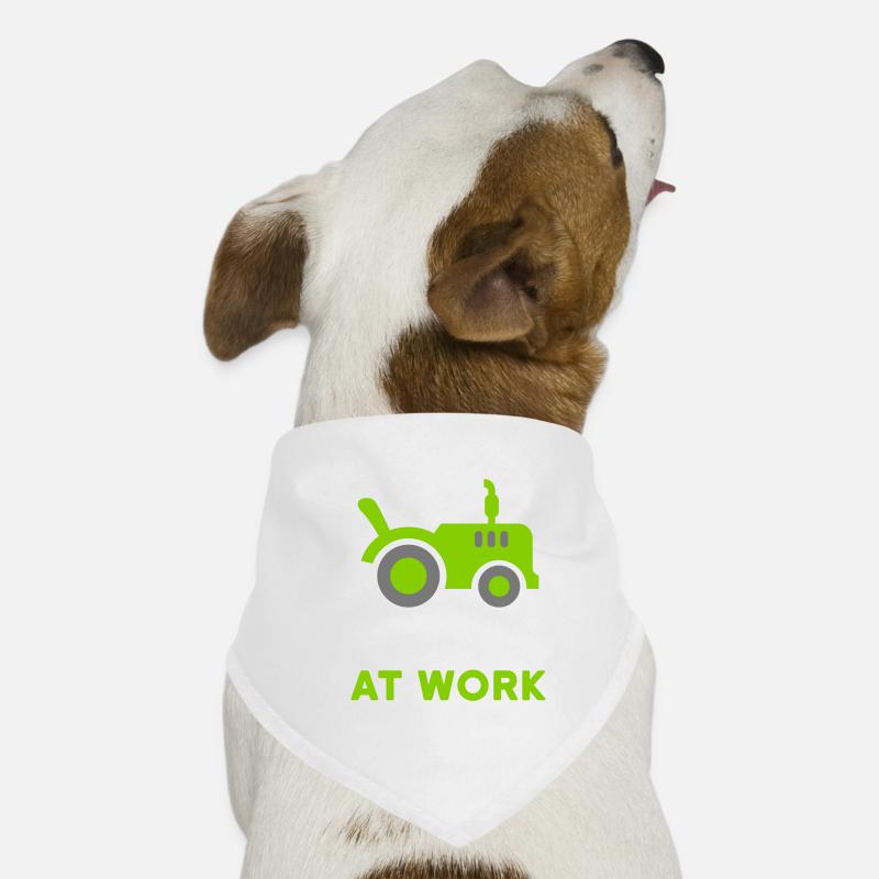 Farmer at work (open tractor) Dog Bandana