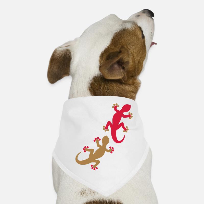 Deux geckos 2c Bandana pour chien
