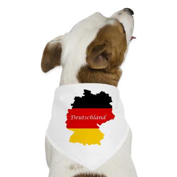 Deutschland Deutschland - Hunde-Bandana - Weiß - Vorne