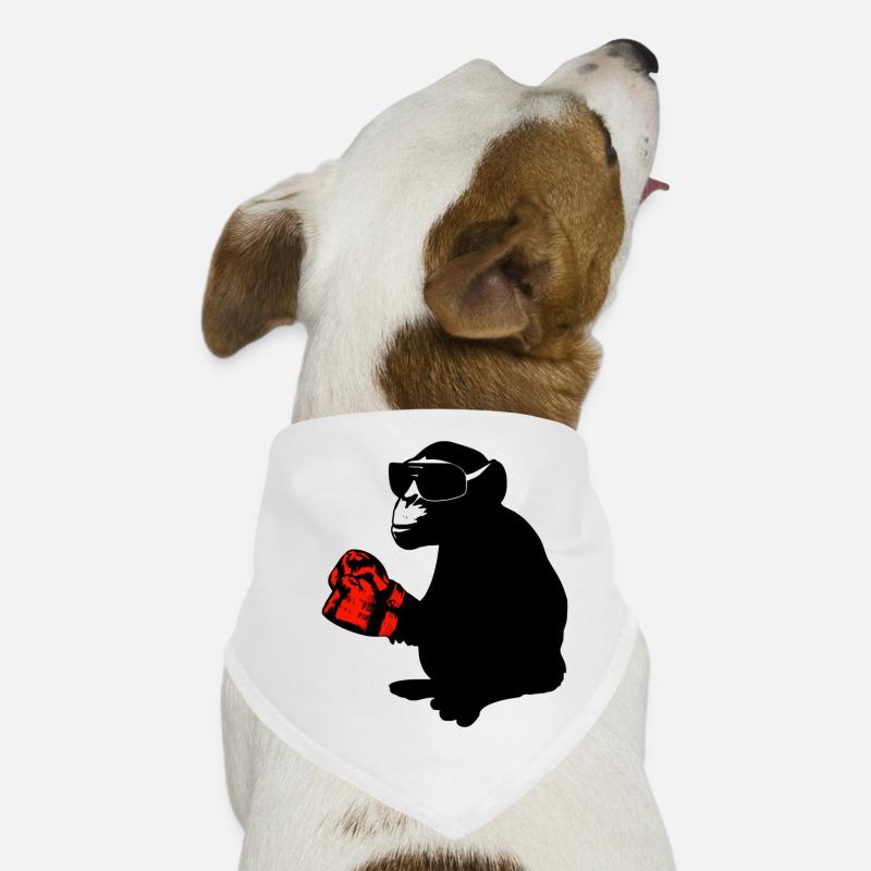 boxeur singe Bandana pour chien