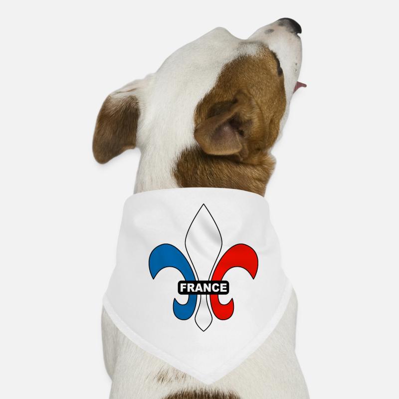 france - fleur de lys Bandana pour chien