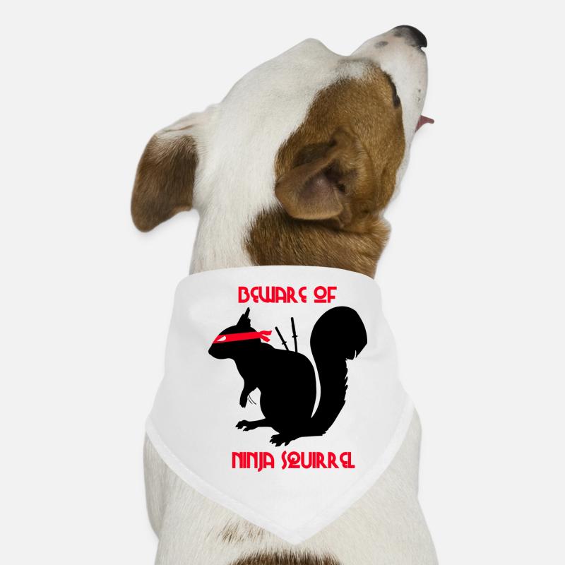 Méfiez-vous des écureuils écureuils ninja Bandana pour chien