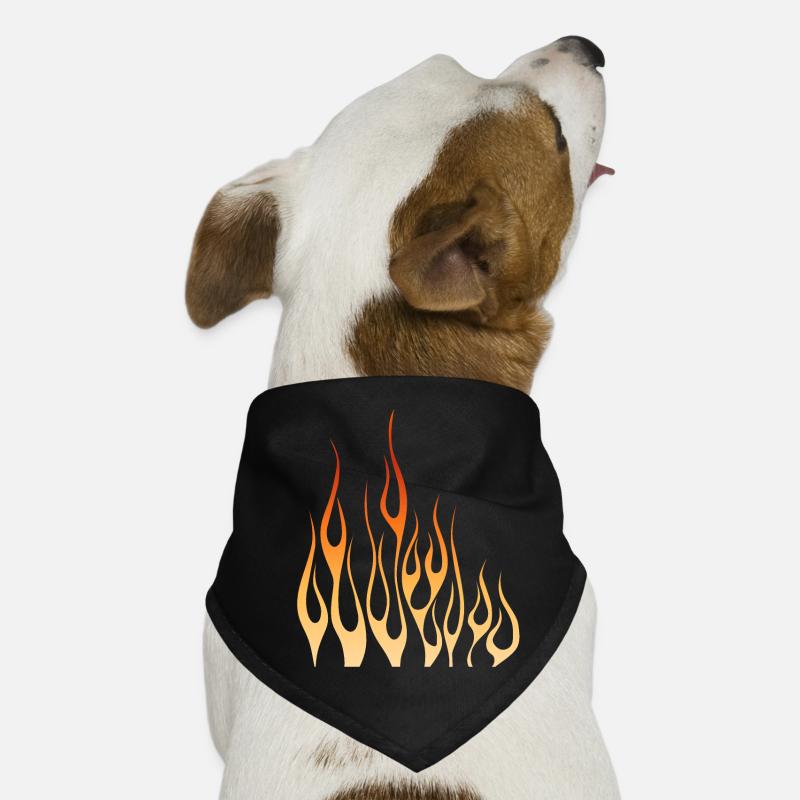 flame flame fire Dog Bandana