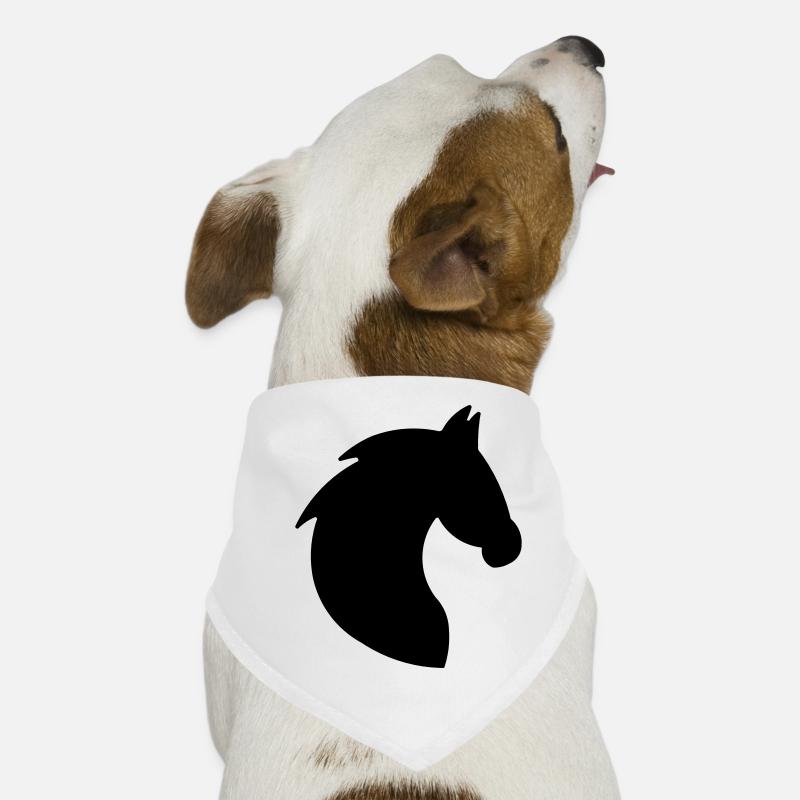 PONEY EN SILHOUETTE DE CHEVAL Bandana pour chien