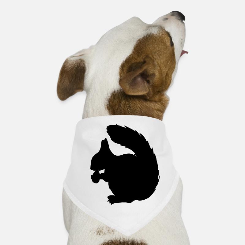 Squirrel with nut shadow figure Dog Bandana