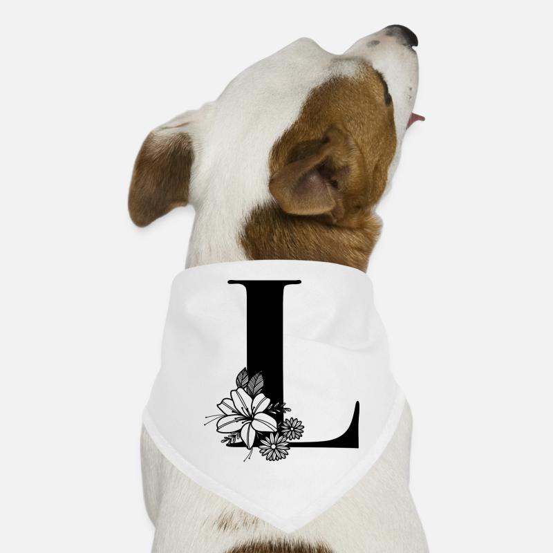 Letter L Dog Bandana