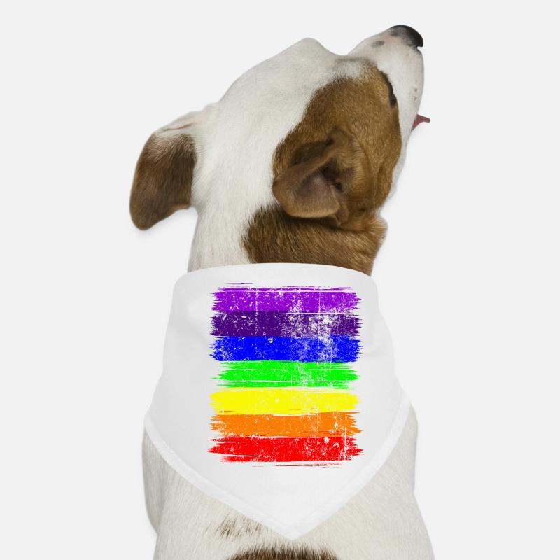 Vivid Pride Brushstripes Dog Bandana