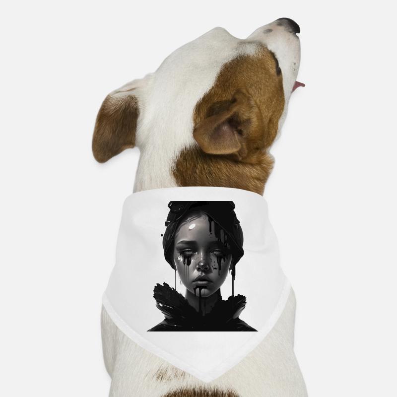 Fille triste Bandana pour chien