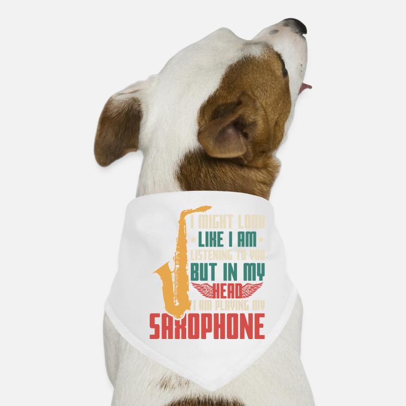 Saxophone Saying Dog Bandana