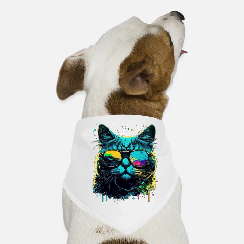Chat cool Bandana pour chien