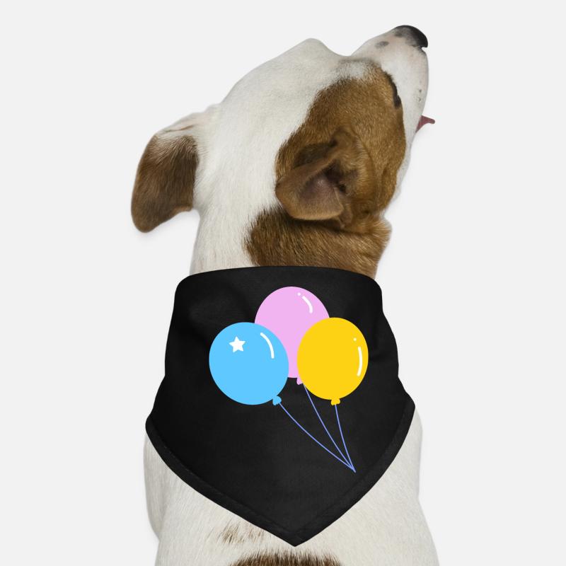 Cute colorful party balloon Dog Bandana