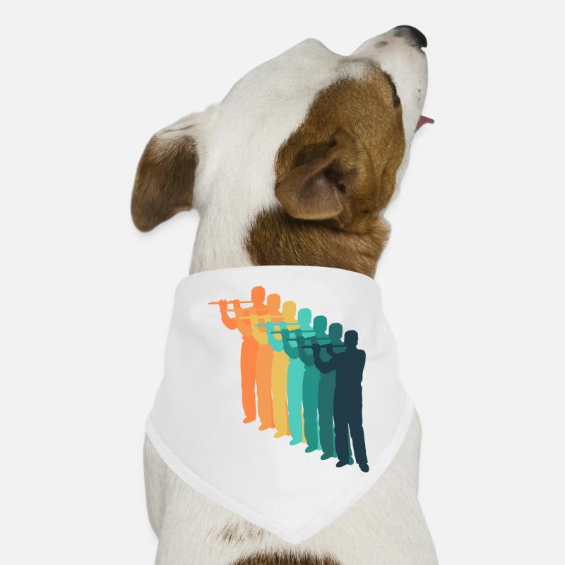 retro flute Dog Bandana