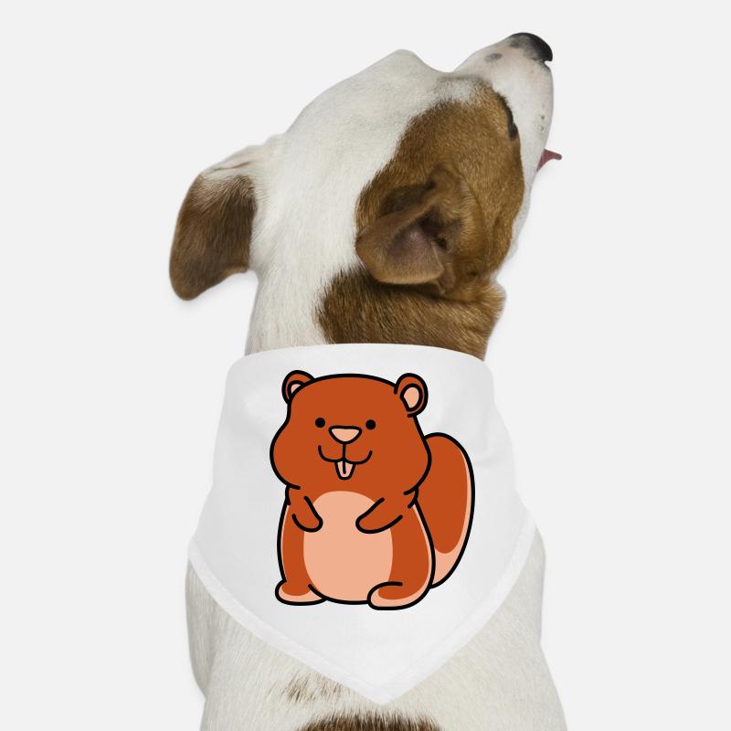 hamster - Hunde-Bandana - Weiß