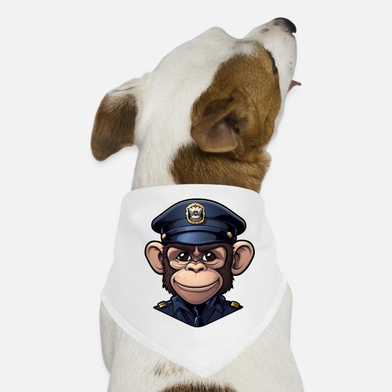 Police monkey Dog Bandana