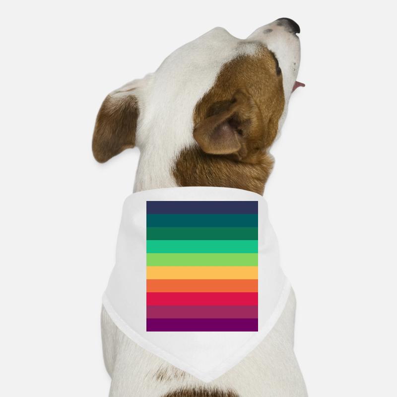 Regenbogen Fläche Hunde-Bandana