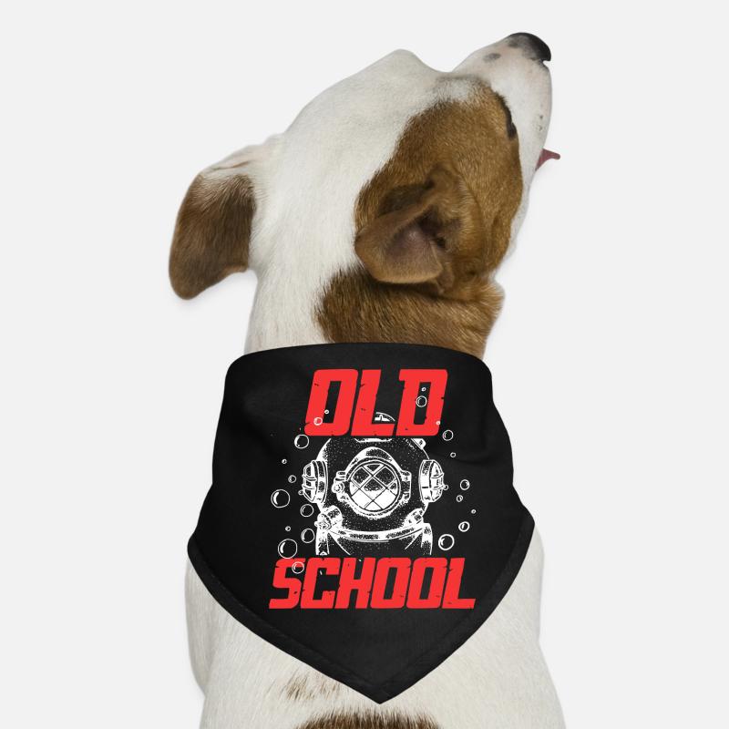 Old School Scuba Diver Plongée sous-marine rétro Bandana pour chien